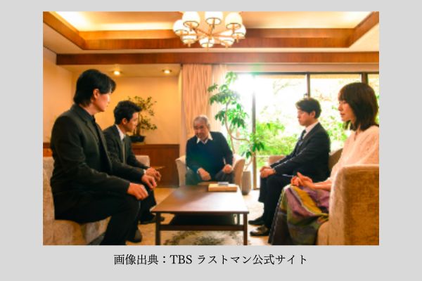 ラストマン 弓塚の不正の資料を出す護道清二