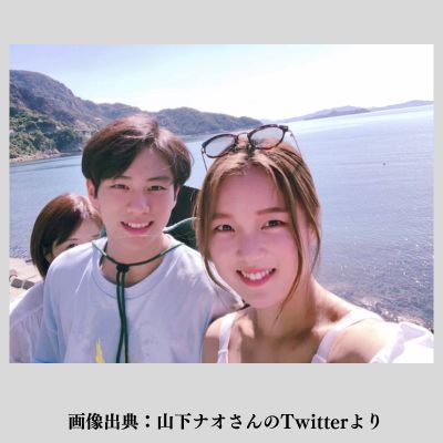 広島帰省中の山下ナオさんと山下幸輝さん