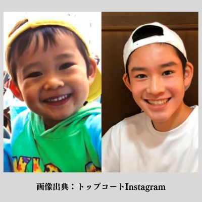 5歳と17歳の頃の山時聡真さん