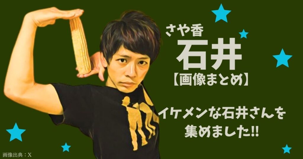 さや香 石井のイケメン画像と似てる芸能人調査！