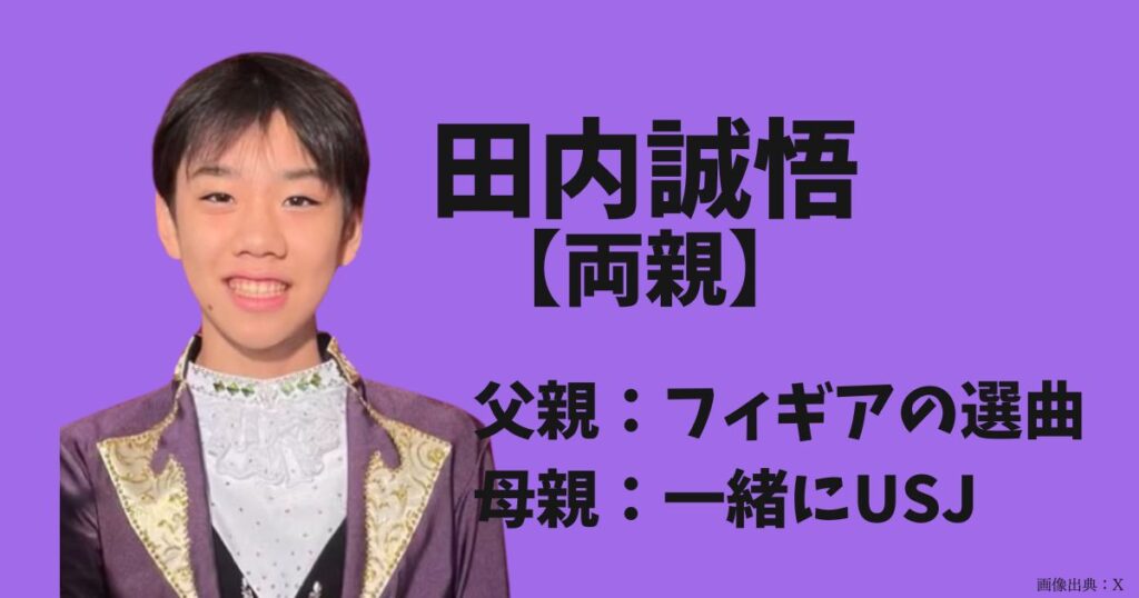 田内誠悟の両親（父親・母親）